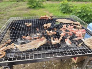 友達とBBQしたり